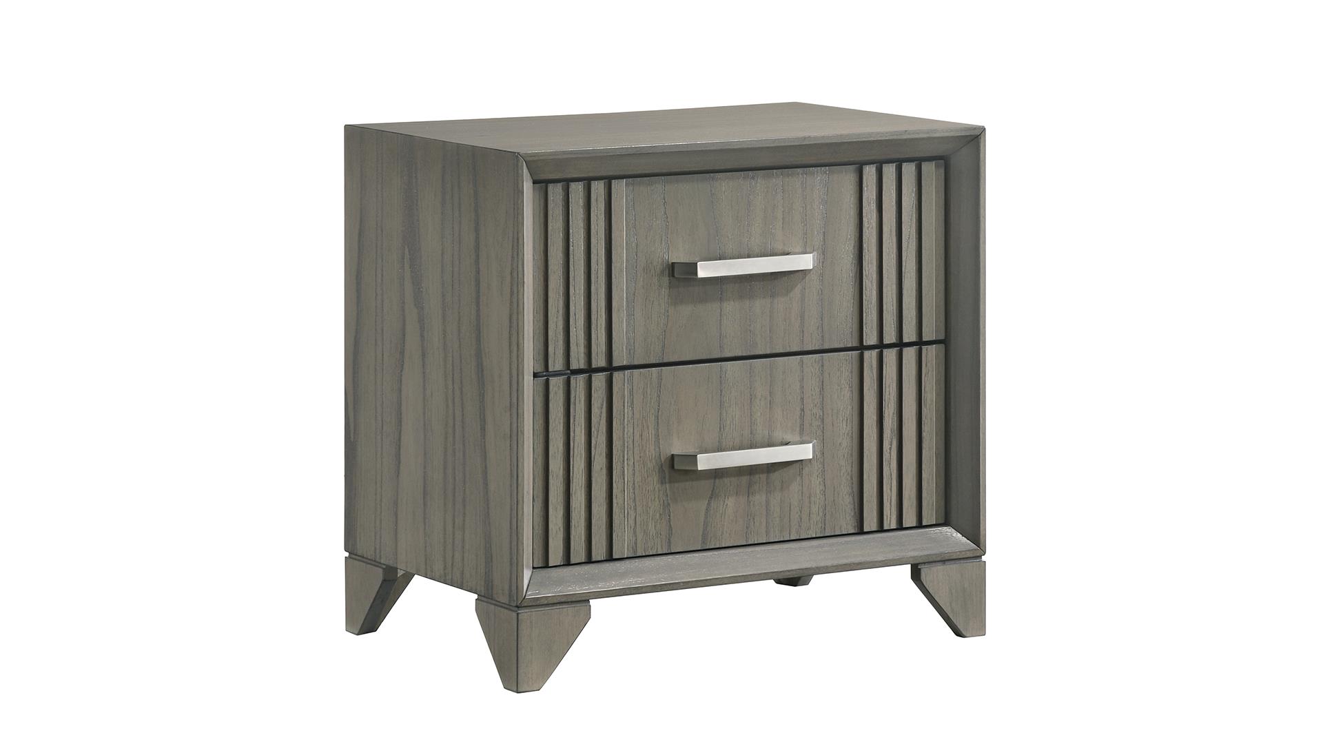 Hugo Night Stand Gray