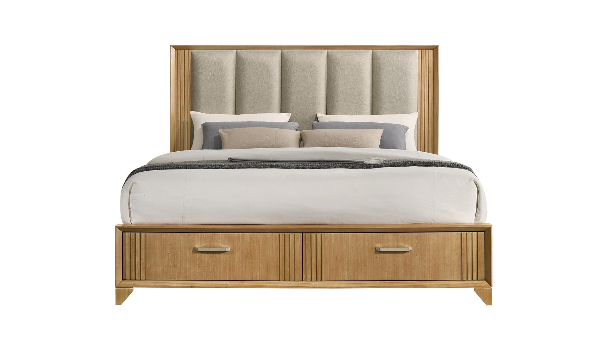 Hugo King Storage Bed Natural