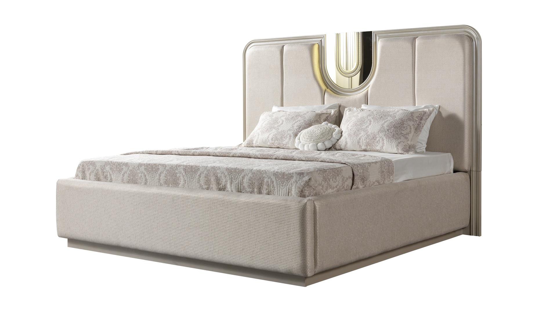 Lesli King Bed Beige