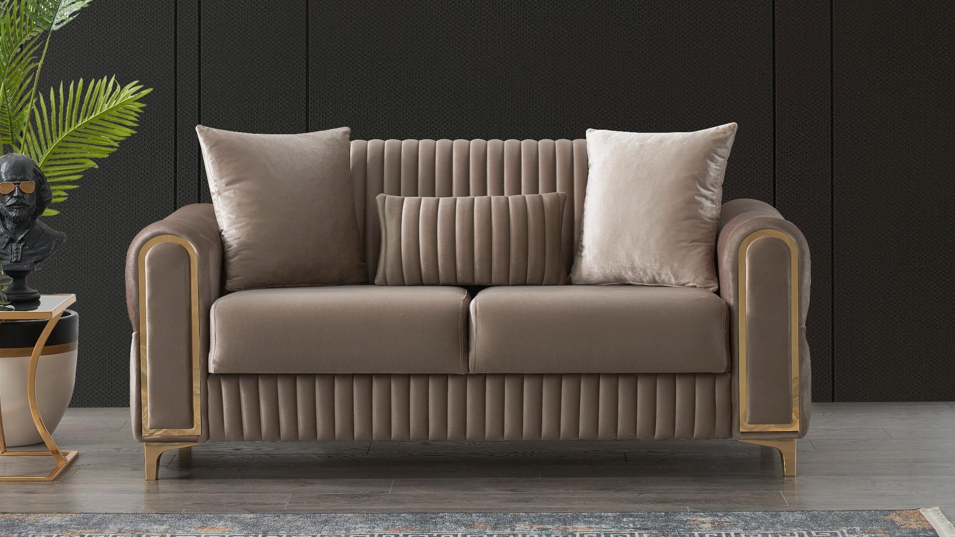 Melody Loveseat Taupe