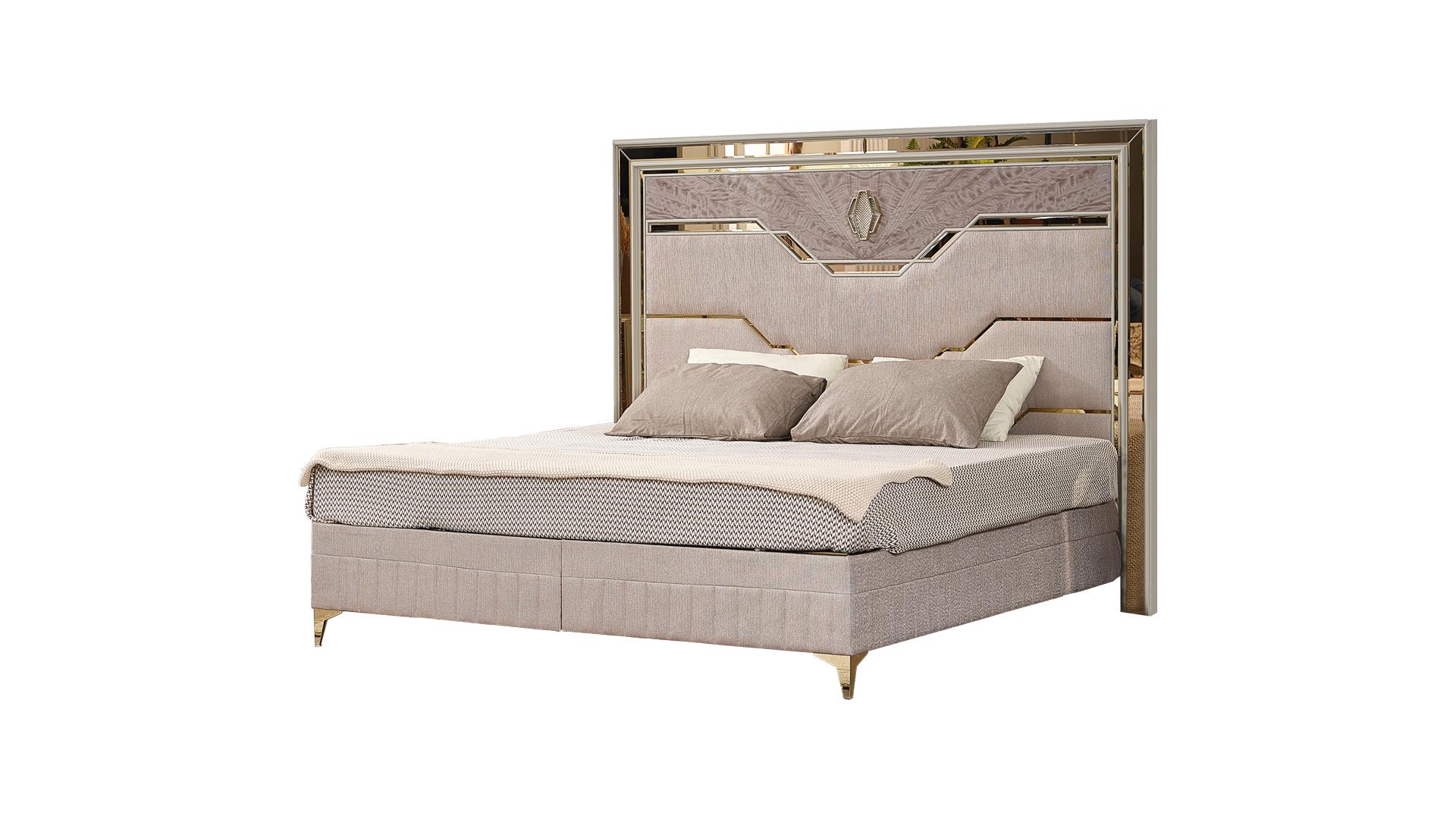 Omari King Bed Beige